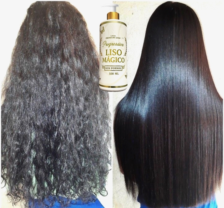 Antes e depois com Liso Mágico 7